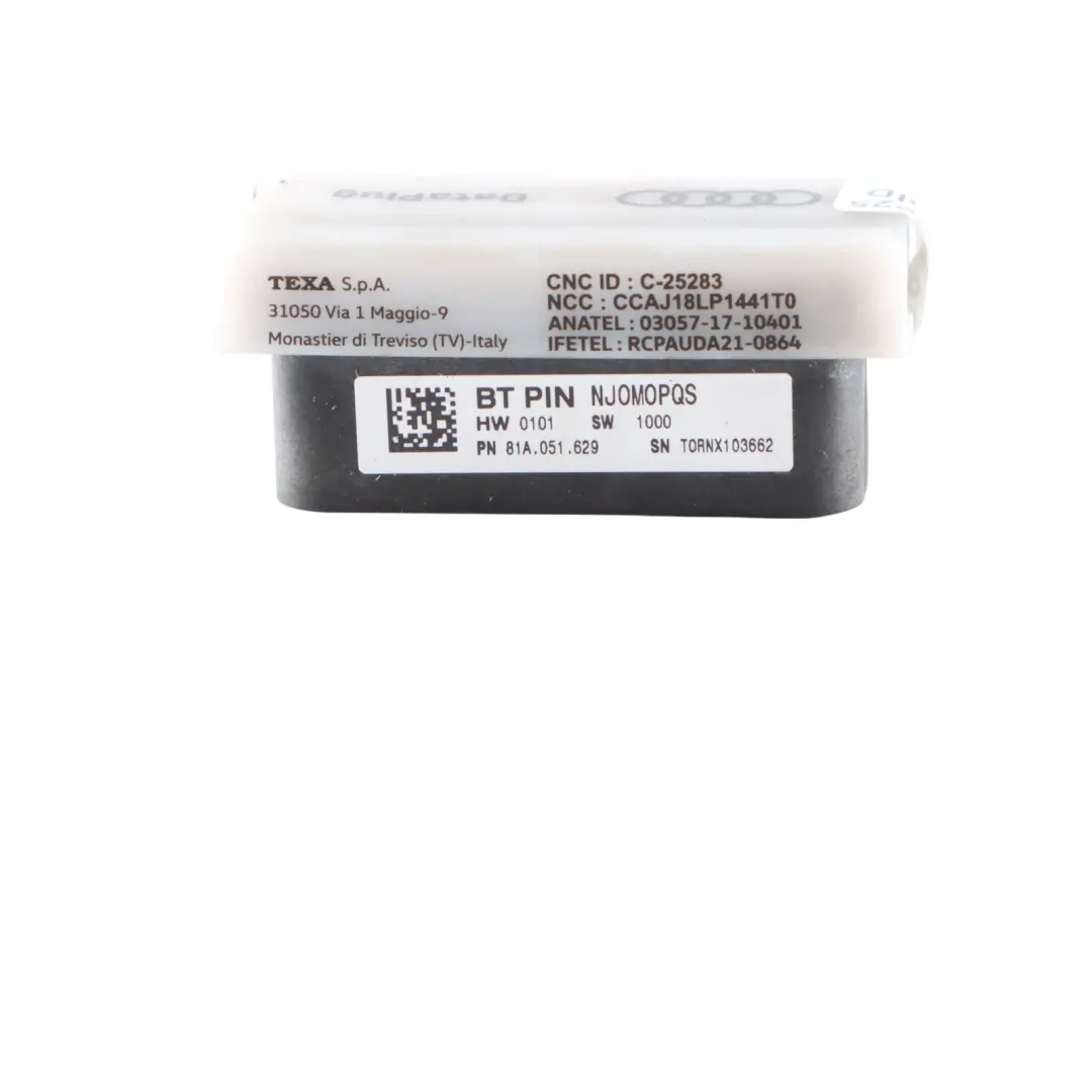 Audi Q5 8R Presa Di Connessione Dati Porta Spina - SKU 81A051629 - Numero di parte 81A051629