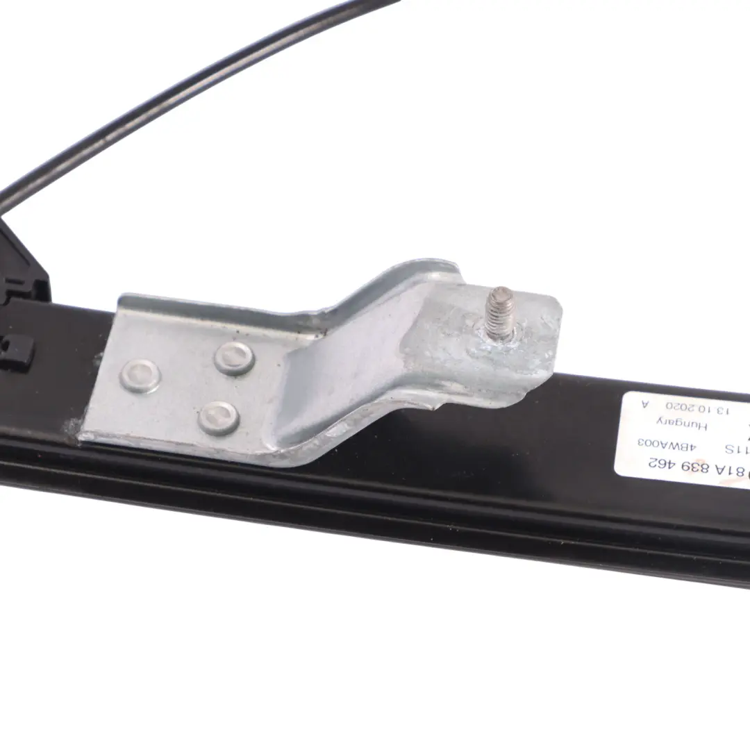 Window Lifter Rear Door Right O/S Regulator Mechanism to Audi Q2 GA with Part number 81A839462 Audi Q2 GA Window Lifter Rear Door Right O/S Regulator Mechanism - SKU 81A839462 - Part number 81A839462