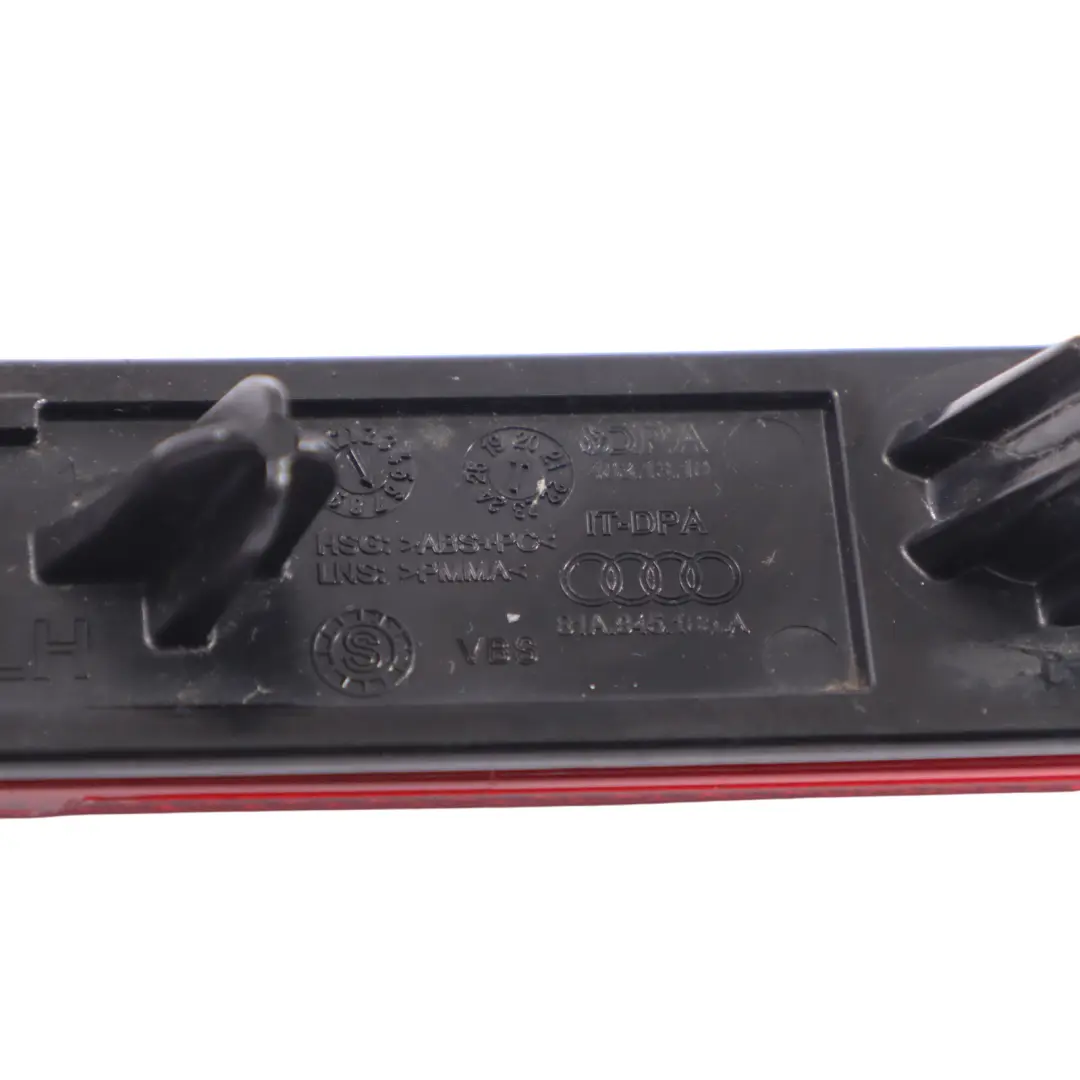Audi Q2 GA A6 C8 Réflecteur De Lumière De Pare Chocs Arrière Gauche 8U0945095 - SKU 81A945105A - Numéro de pièce 81A945105A