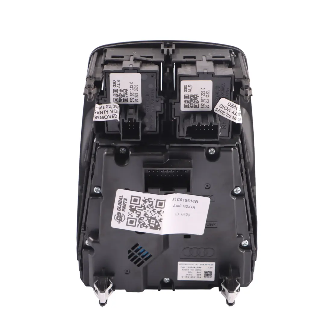 Volumen Multimedia MMI Controller Modul Schalttafel für Audi Q2 GA mit Teilenummer 81C919614B Audi Q2 GA Volumen Multimedia MMI Controller Modul Schalttafel - SKU 81C919614B - Teilenummer 81C919614B