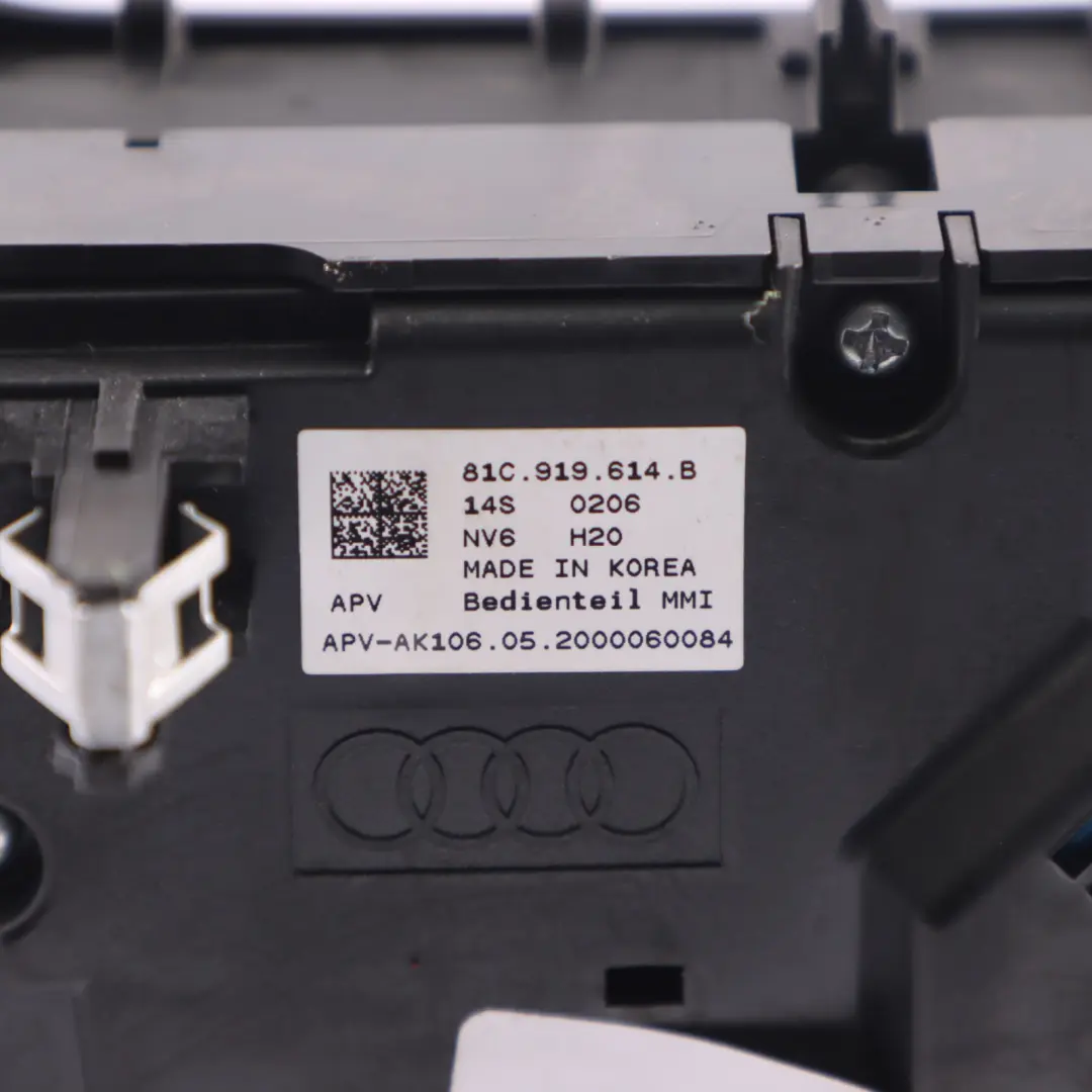Volume Multimedia MMI Controller Module Switch Panel to Audi Q2 GA with Part number 81C919614B Audi Q2 GA Volume Multimedia MMI Controller Module Switch Panel - SKU 81C919614B - Part number 81C919614B