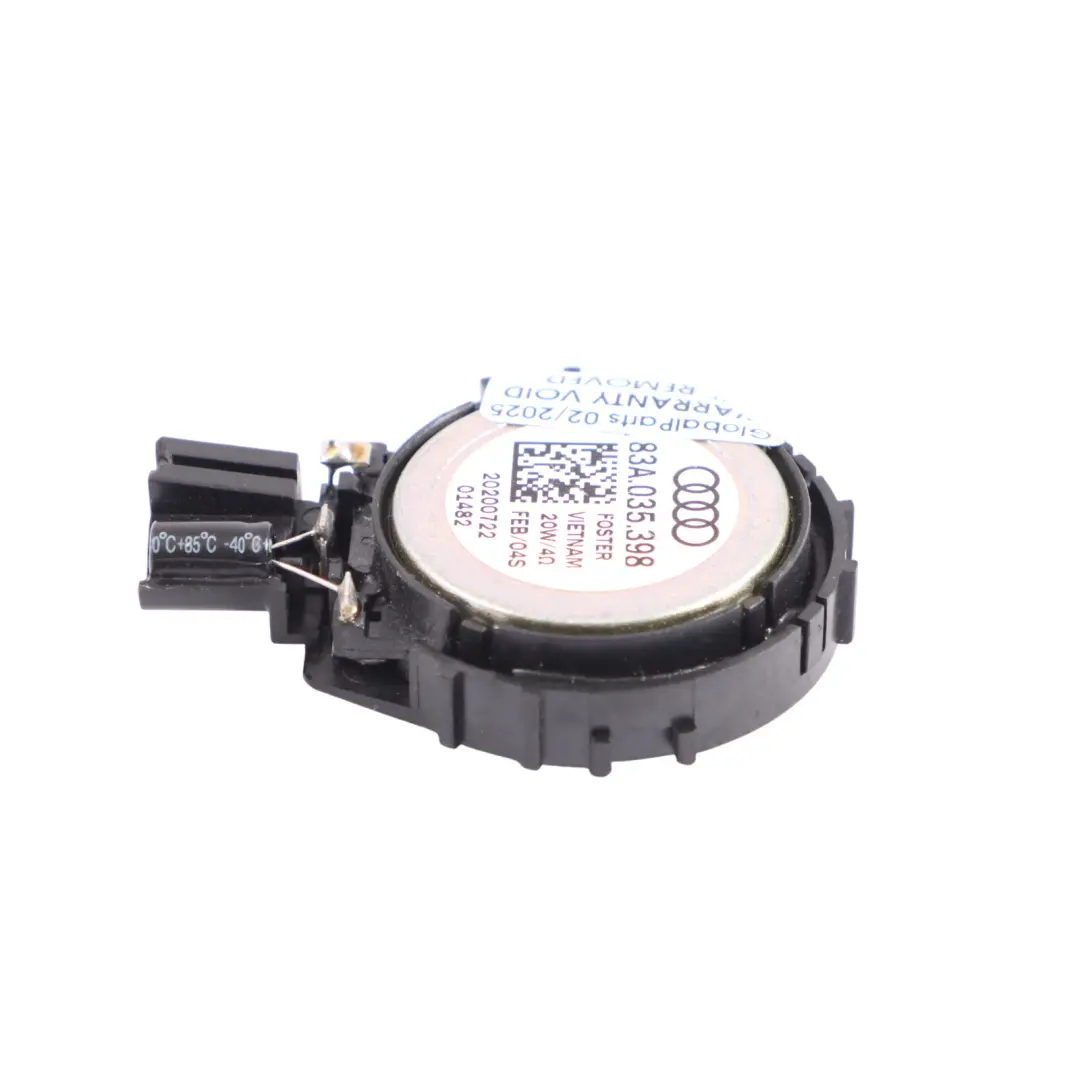 Front Speaker Tweeter Sound A Pillar Front Right O/S to Audi Q5 FY with Part number 83A035398 Audi Q5 FY Front Speaker Tweeter Sound A Pillar Front Right O/S - SKU 83A035398 - Part number 83A035398