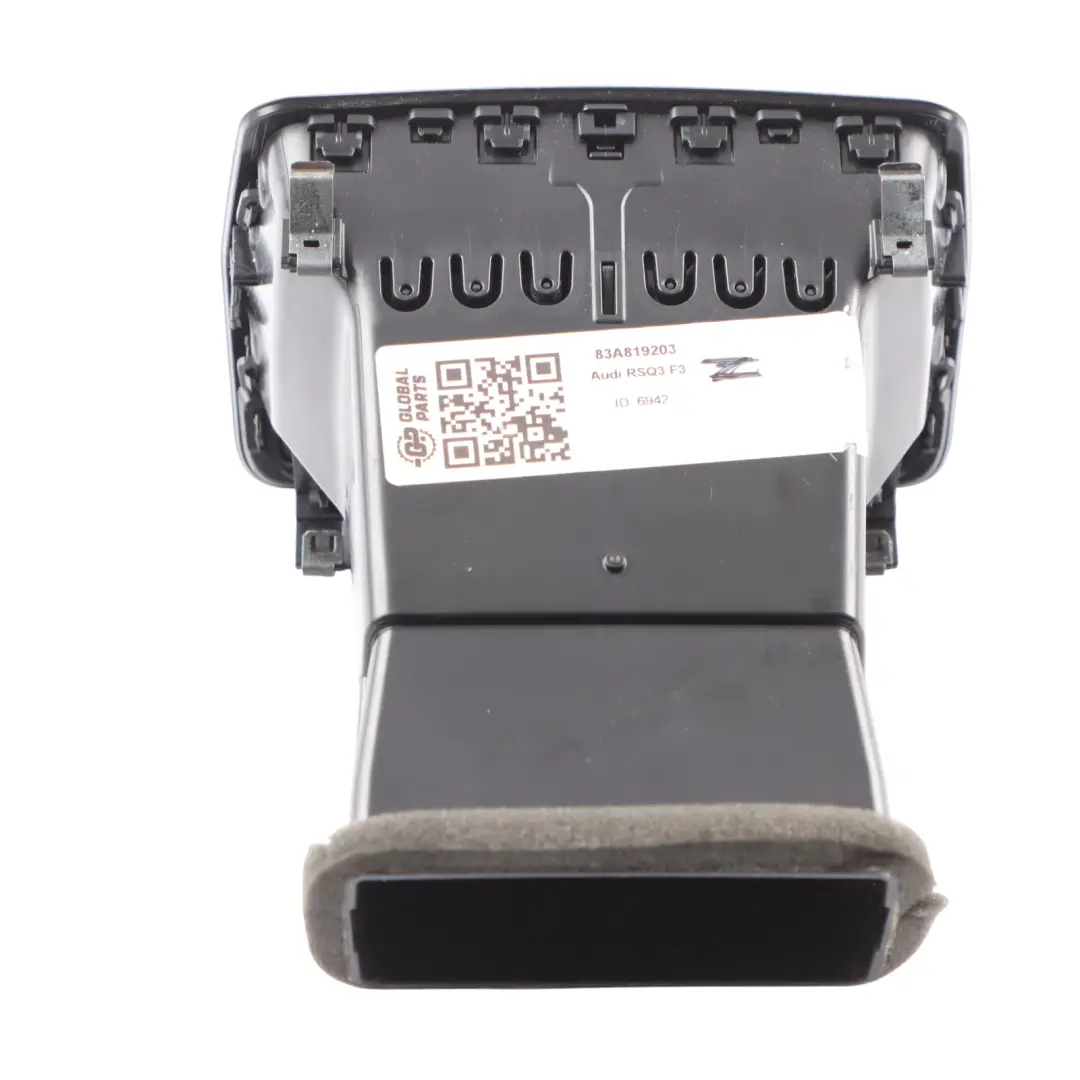 RSQ3 F3 Rear Back Centre Console Fresh Air Grille Vent Black to Audi with Part number 83A819203 Audi RSQ3 F3 Rear Back Centre Console Fresh Air Grille Vent Black - SKU 83A819203 - Part number 83A819203