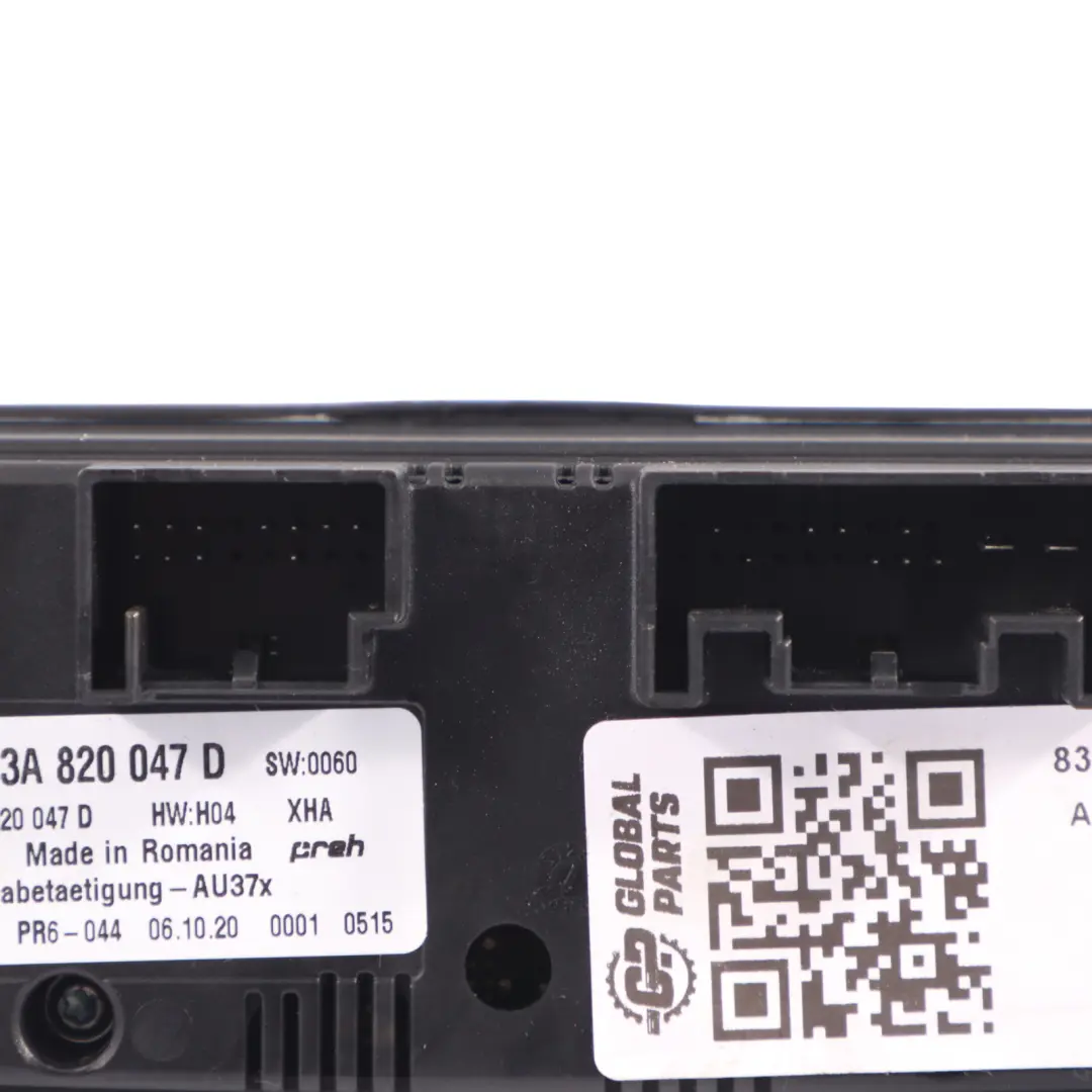 Cruscotto Riscaldatore Pannello Di Controllo Del Clima per Audi Q2 GA con numero di parte 83A820047D Audi Q2 GA Cruscotto Riscaldatore Pannello Di Controllo Del Clima - SKU 83A820047D - Numero di parte 83A820047D