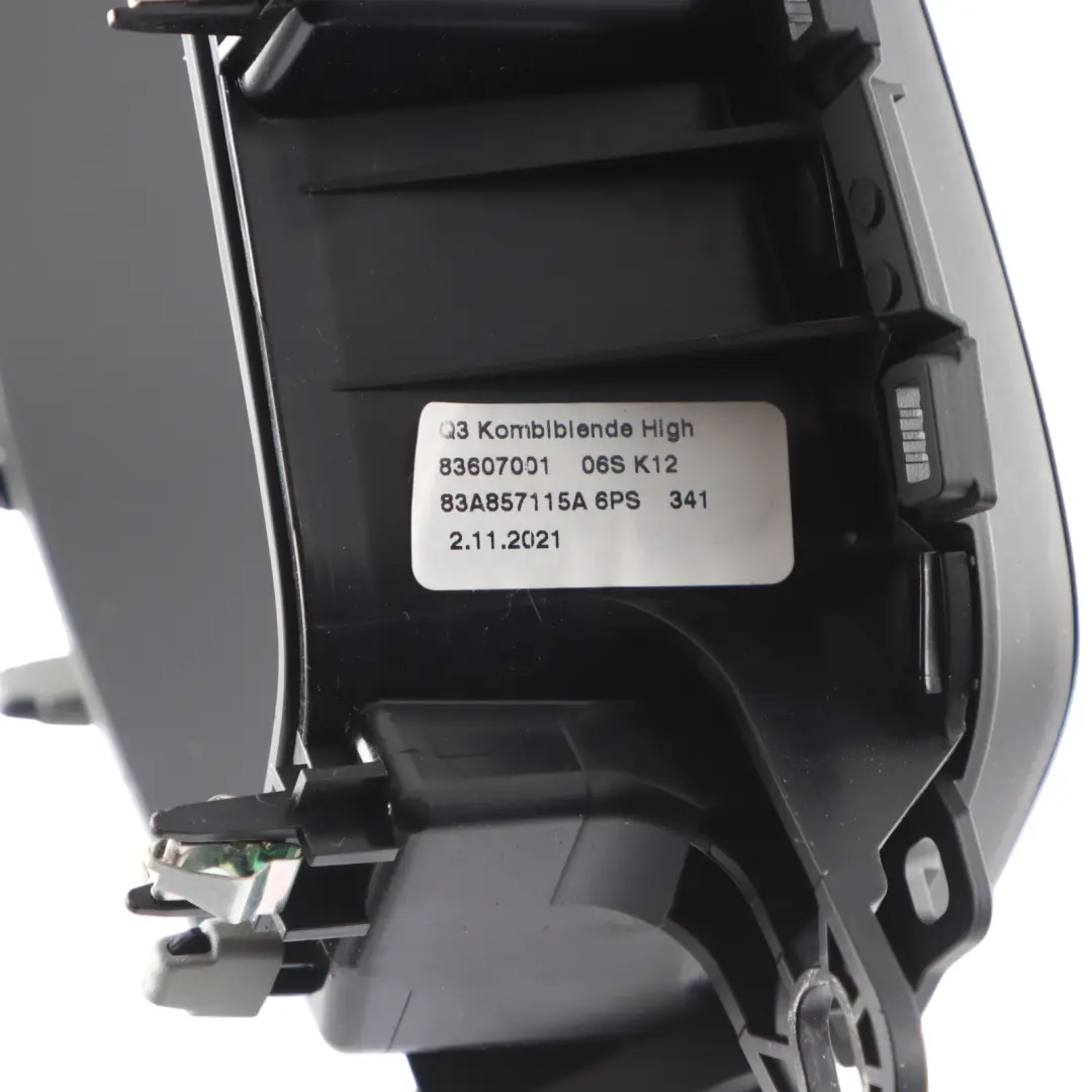 Audi Q3 RSQ3 F3 Dash Instrument Digital Cockpit Surround Trim Panel - SKU 83A857115A - Part number 83A857115A