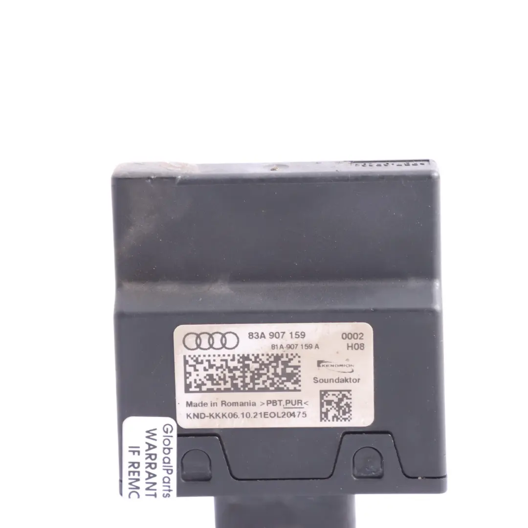 RSQ3 F3 Módulo Control Sonido Impacto Carrocería ECU para Audi Q3 con número de pieza 83A907159 Audi Q3 RSQ3 F3 Módulo Control Sonido Impacto Carrocería ECU - SKU 83A907159 - Número de pieza 83A907159