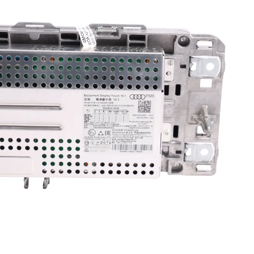 RSQ3 F3 Ekran Dotykowy MMI Multimedia Nawigacja do Audi o numerze 83A919605C Audi RSQ3 F3 Ekran Dotykowy MMI Multimedia Nawigacja - SKU 83A919605C - Numer Części 83A919605C