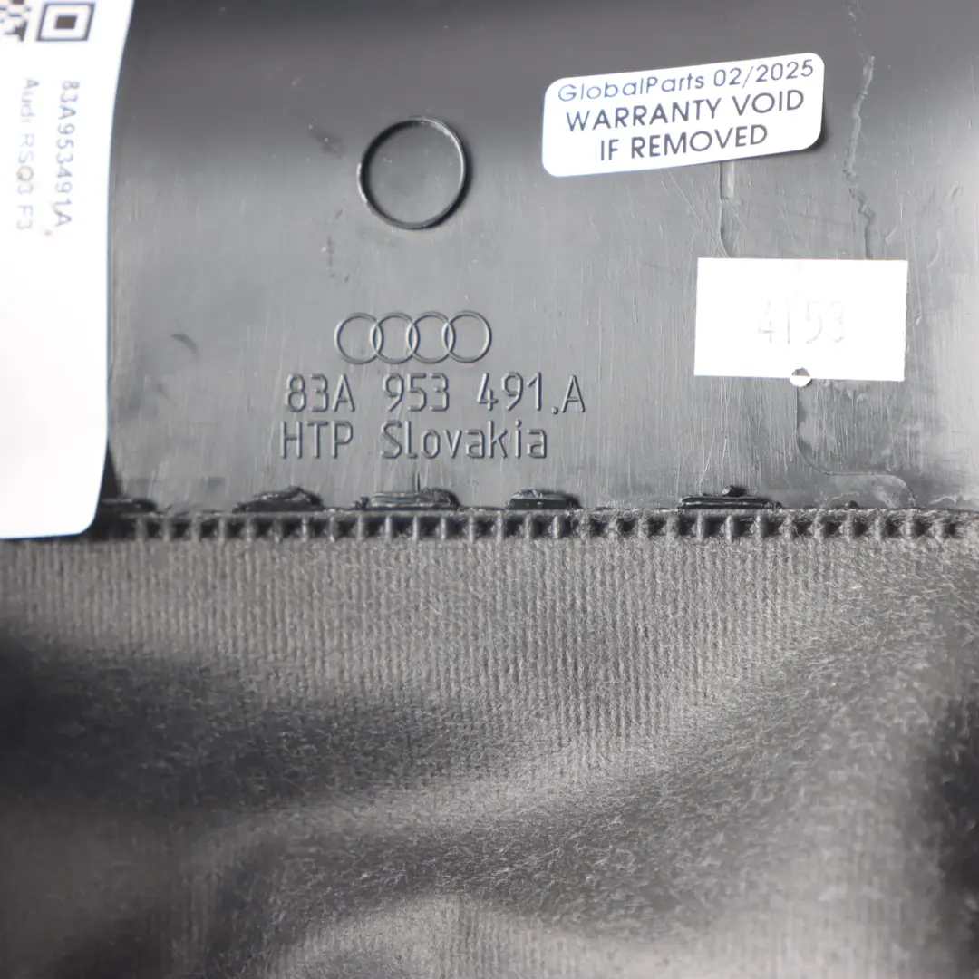 RSQ3 F3 Columna Dirección Superior Cubierta Panel Ajuste para Audi Q3 con número de pieza 83A953491A Audi Q3 RSQ3 F3 Columna Dirección Superior Cubierta Panel Ajuste - SKU 83A953491A - Número de pieza 83A953491A