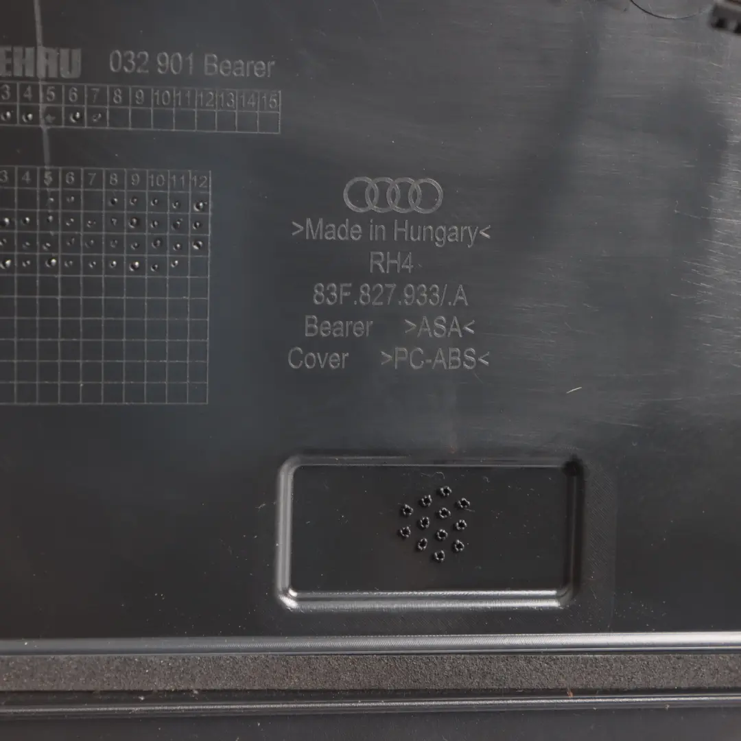 RSQ3 F3 Sportback Rear Spoiler Tailgate Wing Brake Light Nardo Grey Y7C to Audi with Part number 83F827933 Audi RSQ3 F3 Sportback Rear Spoiler Tailgate Wing Brake Light Nardo Grey Y7C - SKU 83F827933-NAG - Part number 83F827933