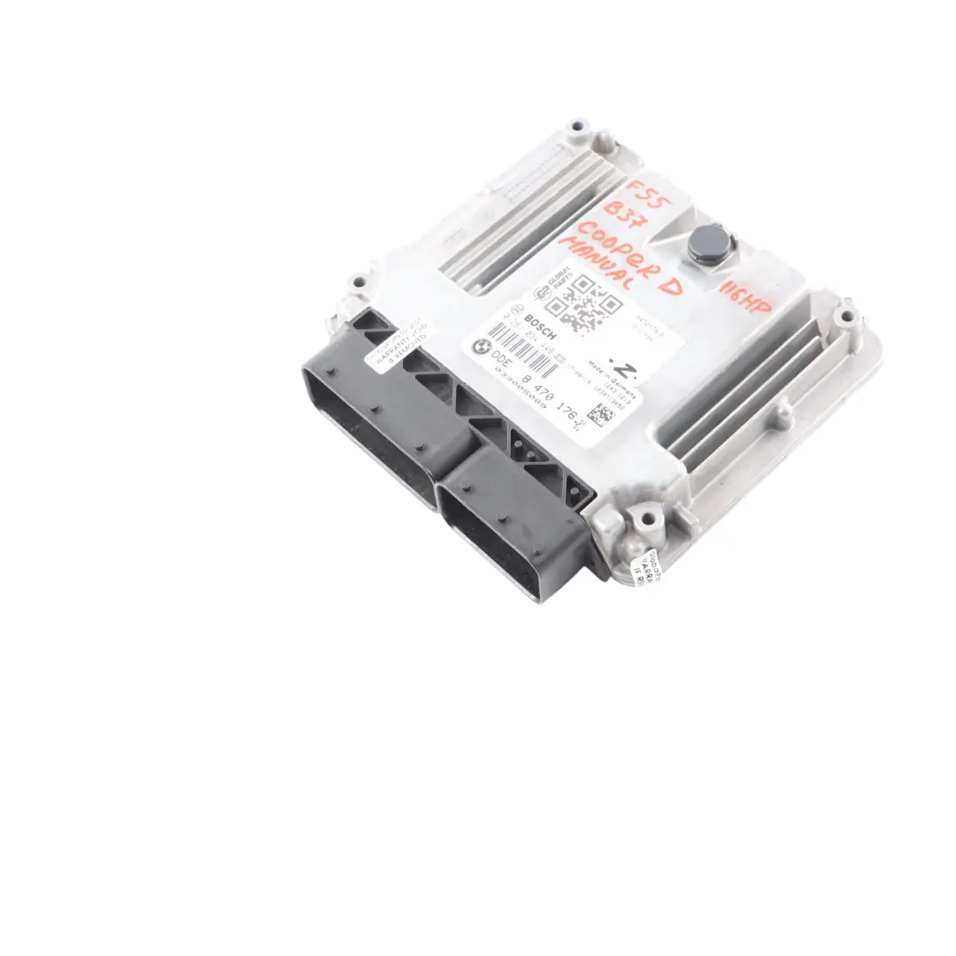 B37 1.5 116HP Engine Control Unit ECU DME Manual to Mini Cooper D F55 F56 with Part number 8470176 Mini Cooper D F55 F56 B37 1.5 116HP Engine Control Unit ECU DME Manual - SKU 8470176-5 - Part number 8470176