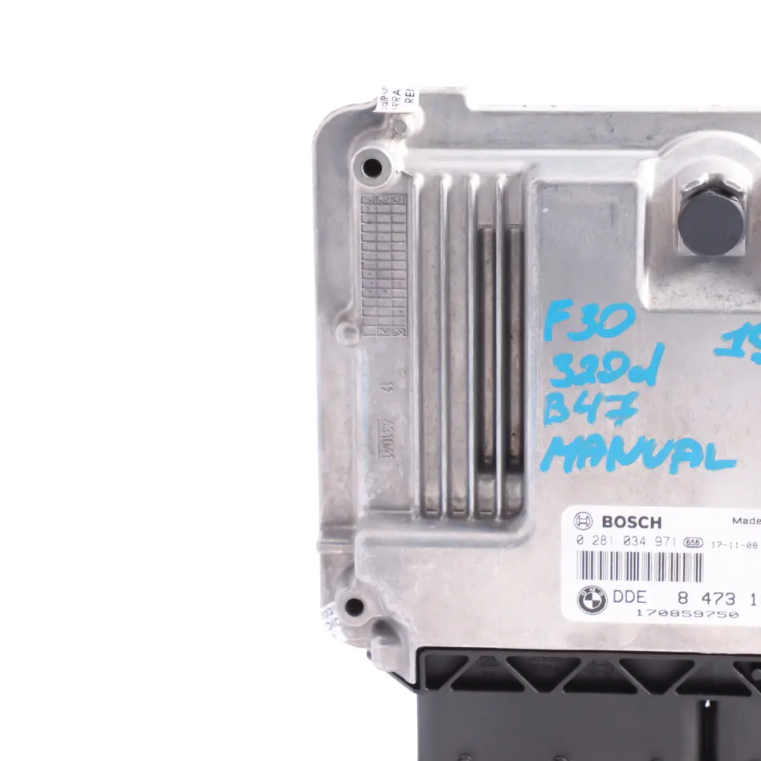 BMW F20 120d F30 320d F36 420d LCI B47 190HP Engine ECU DDE Manual - SKU 8473185-5 - Part number 8473185