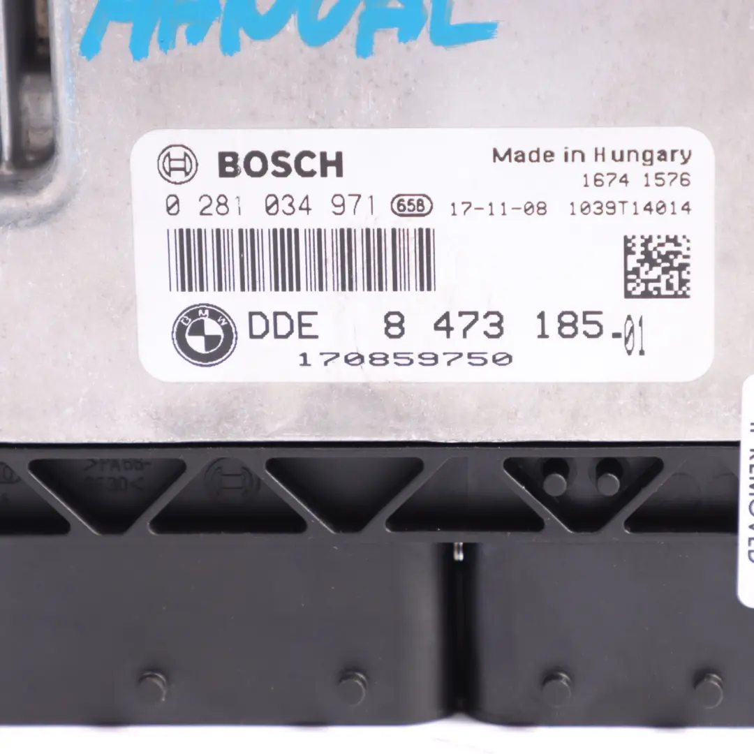 B47 190HP Moteur ECU DDE pour BMW F20 120D F30 320D F36 420D LCI à propos du numéro de pièce 8473185 BMW F20 120D F30 320D F36 420D LCI B47 190HP Moteur ECU DDE - SKU 8473185-5 - Numéro de pièce 8473185