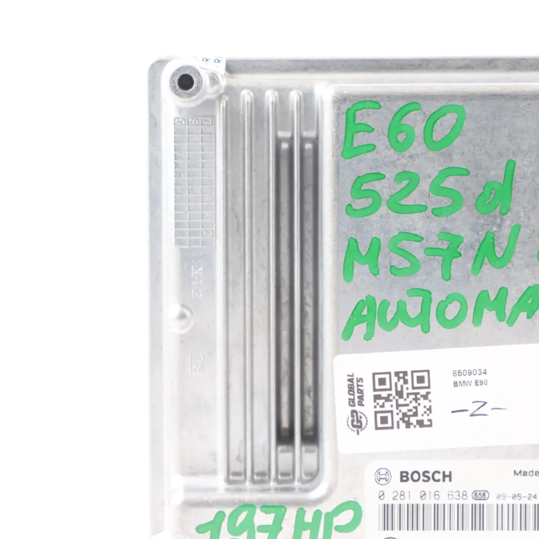 M57N2 197HP ECU Module DDE Automatic BMW E90 E91 325d E60 E61 LCI 525d - SKU 8509034 - Part number 8509034