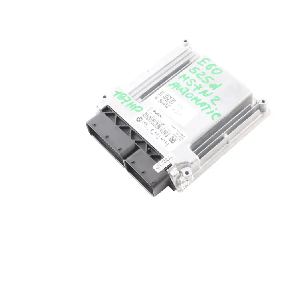 M57N2 197HP ECU Module DDE Automatic to BMW E90 E91 325d E60 E61 LCI 525d with Part number 8509034 BMW E90 E91 325d E60 E61 LCI 525d M57N2 197HP ECU Module DDE Automatic - SKU 8509034 - Part number 8509034