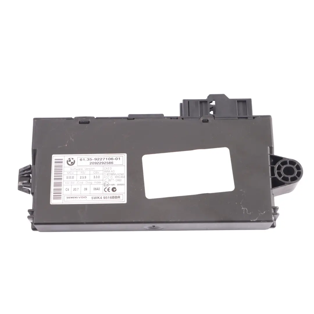 BMW E60 LCI 530xd X5 E70 3.0xd M57N2 235HP Engine ECU Kit DDE CAS3 + Key - SKU 8509035-6 - Part number 8509035