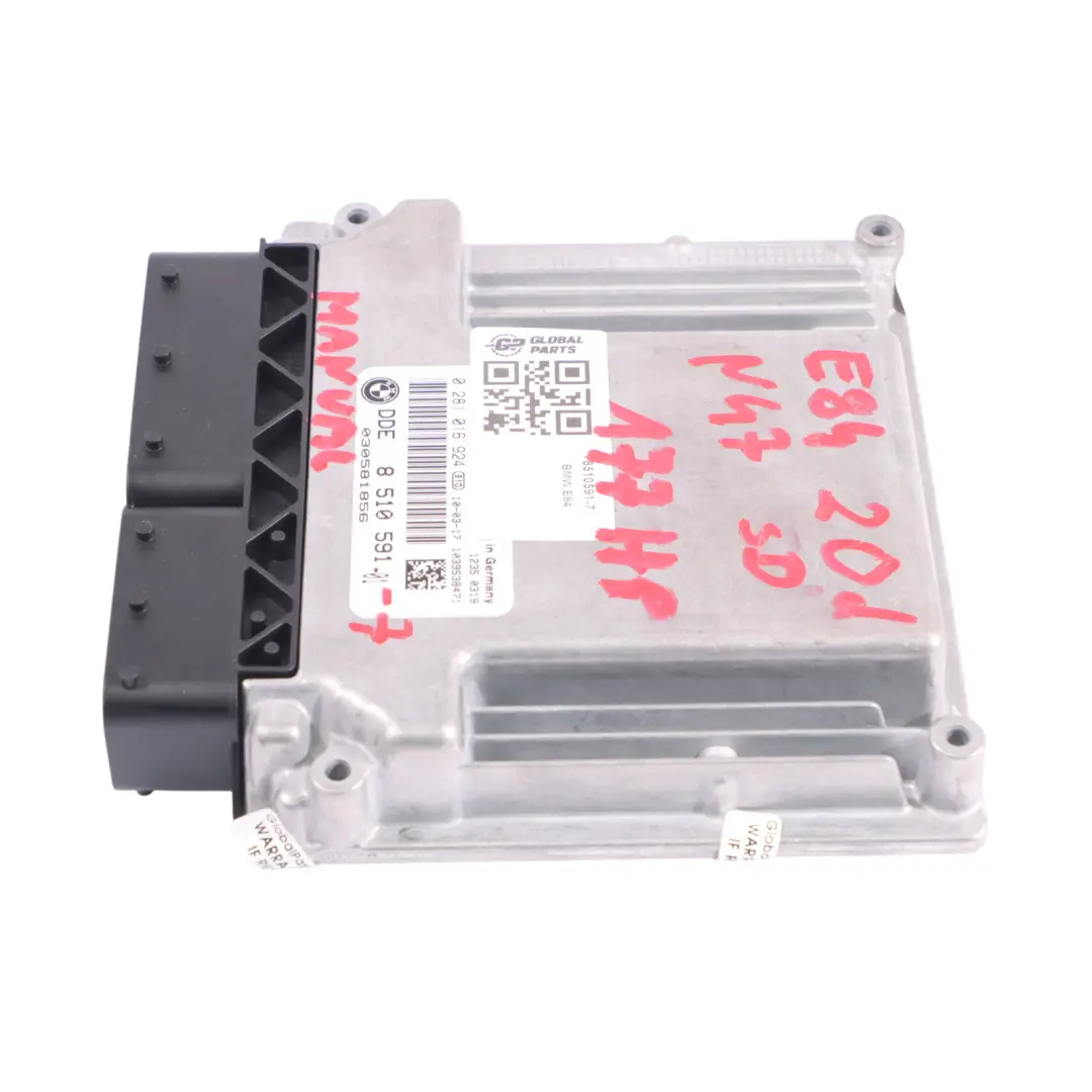 N47 177HP Sdrive Unité Contrôle Moteur ECU DDE Manuel pour BMW X1 E84 2.0d sD à propos du numéro de pièce 8510591 BMW X1 E84 2.0d sD N47 177HP Sdrive Unité Contrôle Moteur ECU DDE Manuel - SKU 8510591-7 - Numéro de pièce 8510591