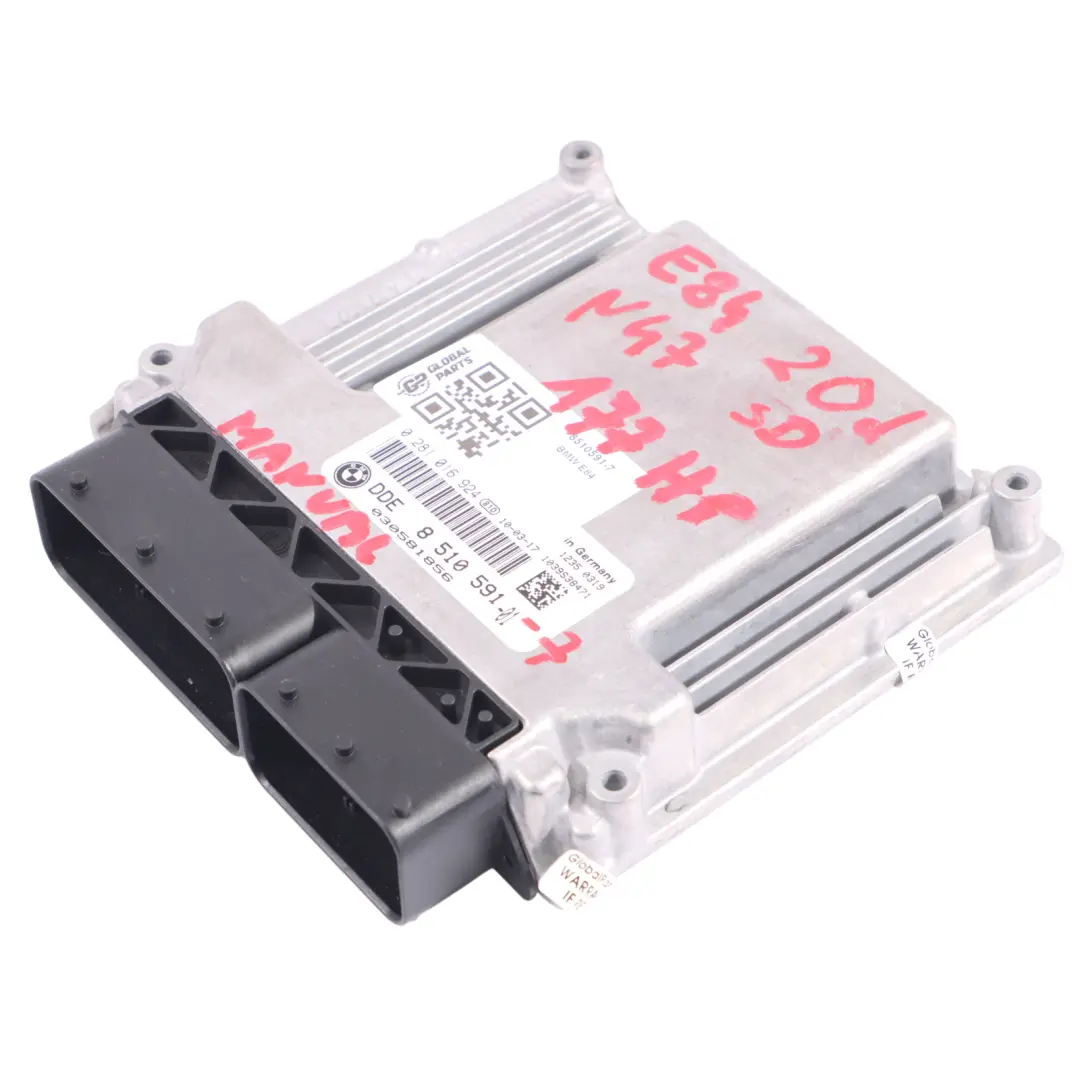 N47 177HP Motorsteuergerät ECU DDE Manual für BMW X1 E84 2.0D sD mit Teilenummer 8510591 BMW X1 E84 2.0D sD N47 177HP Motorsteuergerät ECU DDE Manual - SKU 8510591-7 - Teilenummer 8510591