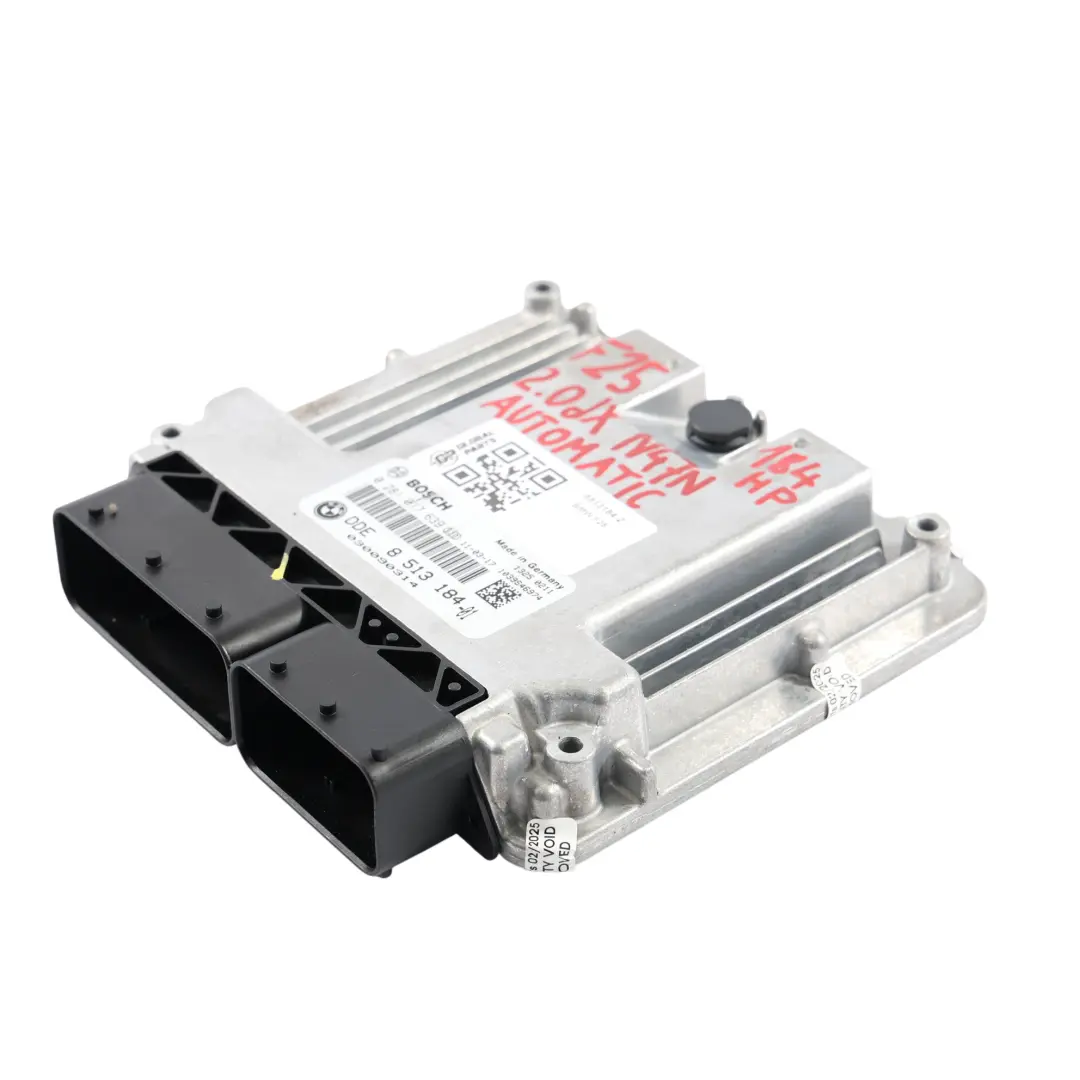 BMW X3 F25 20Dx Diesel N47N 184HP Motor Modulo ECU Kit DDE 2 Chiavi CAS4 - SKU 8513184-2 - Numero di parte 8513184