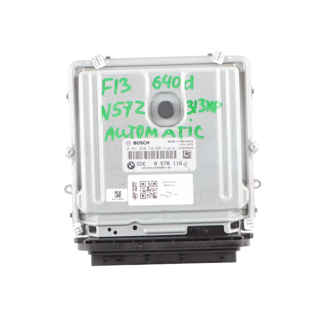 N57Z 313HP Kit DDE ECU + Key + CAS4 Automatic to BMW F10 F11 535d F13 640d with Part number 8578116 BMW F10 F11 535d F13 640d N57Z 313HP Kit DDE ECU + Key + CAS4 Automatic - SKU 8578116-1 - Part number 8578116