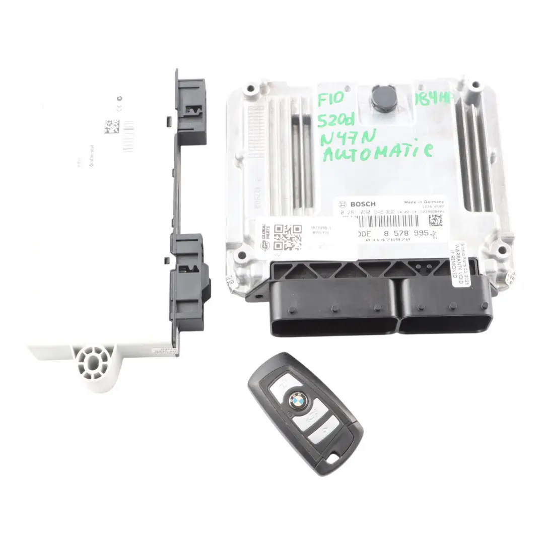 N47N 184HP Engine Module Unit ECU DDE Kit Key Cas4 to BMW F10 520d F20 320d with Part number 8578995 BMW F10 520d F20 320d N47N 184HP Engine Module Unit ECU DDE Kit Key Cas4 - SKU 8578995-1 - Part number 8578995