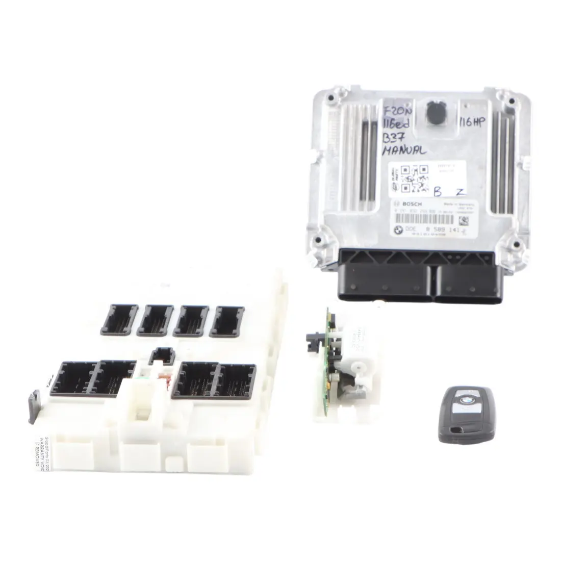 BMW F20 F21 LCI B37 116ed 116HP Engine Unit ECU DDE 8589141 Lock CAS4 Key