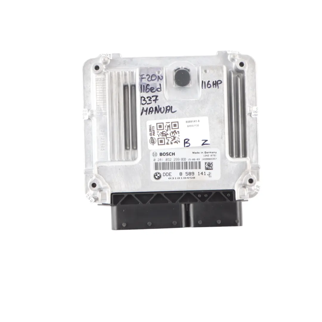 BMW F20 F21 LCI B37 116ed 116HP Sterownik ECU DDE Zestaw 8589141 Manual - SKU 8589141-6 - Numer Części 8576522