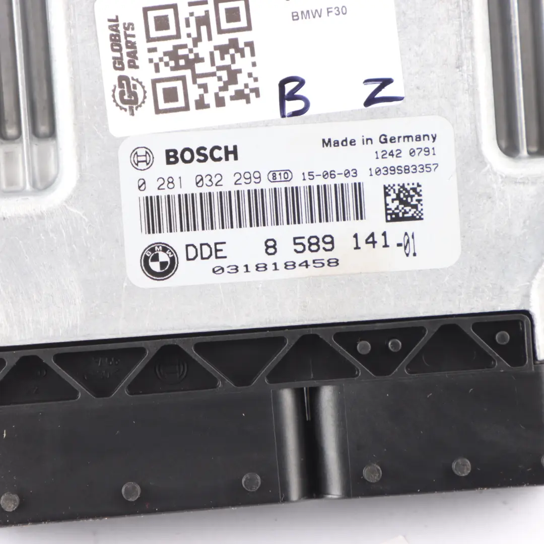 BMW F20 F21 LCI B37 116ed 116HP Engine Unit ECU DDE Kit 8589141 Lock CAS4 Key - SKU 8589141-6 - Part number 8576522