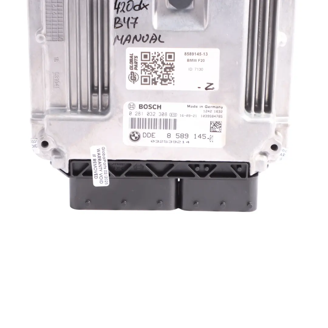 220dX F32 F36 420dX B47 Engine 190HP ECU DDE Control Unit Manual to BMW F22 with Part number 8589145 BMW F22 220dX F32 F36 420dX B47 Engine 190HP ECU DDE Control Unit Manual - SKU 8589145-13 - Part number 8589145