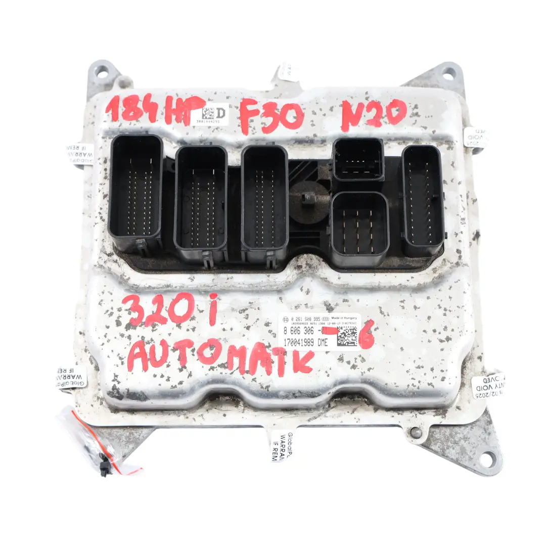 Kit ECU BMW F30 320I N20 184HP Unité Moteur DME Clé FEM Automatique  - SKU 8606306-6 - Numéro de pièce 8606306