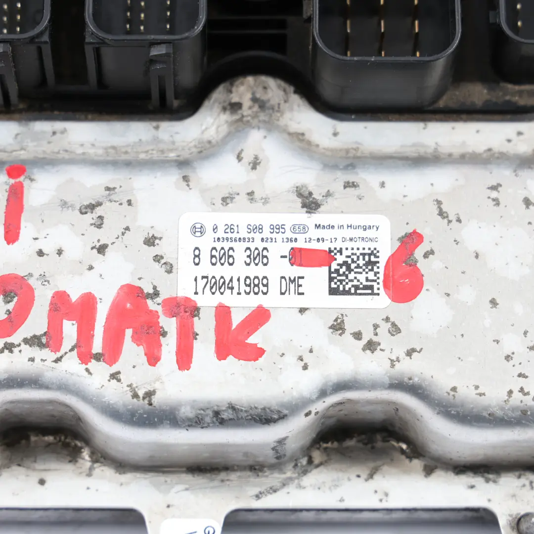 BMW F30 320i N20 184HP ECU Kit Engine Control Unit DME Key FEM Automatic - SKU 8606306-6 - Part number 8606306