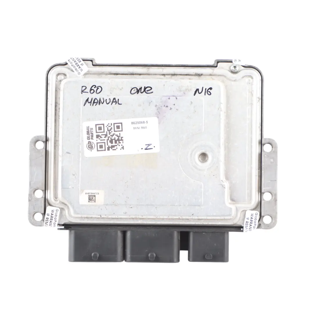 122HP Calculateur Moteur ECU DME Manuel pour Mini Cooper One R60 R61 N16 à propos du numéro de pièce 8625068 Mini Cooper One R60 R61 N16 122HP Calculateur Moteur ECU DME Manuel - SKU 8625068-5 - Numéro de pièce 8625068