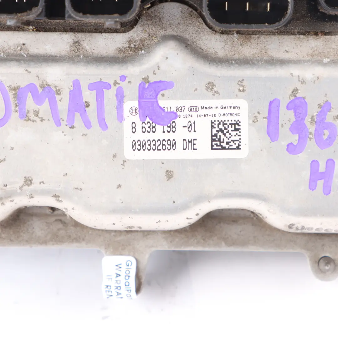 136HP Sterownik ECU DME FEM Klucz Automat do BMW F20 F30 116i 316i N13 o numerze 8638198 BMW F20 F30 116i 316i N13 136HP Sterownik ECU DME FEM Klucz Automat - SKU 8638198-7 - Numer Części 8638198
