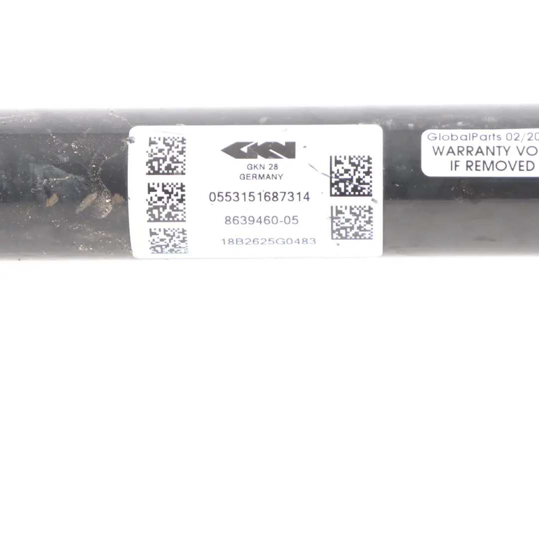 Output Drive Shaft BMW G32 GT G11 G12 Driveshaft Rear Axle Right O/S to with Part number 8639460 Output Drive Shaft BMW G32 GT G11 G12 Driveshaft Rear Axle Right O/S - SKU 8639460 - Part number 8639460