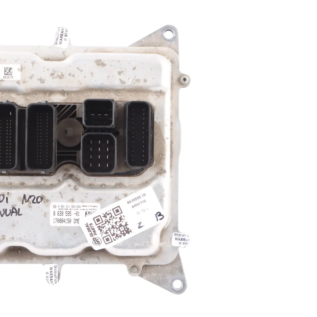 N20 ECU DME Engine Control Unit Module 8617551 Manual to BMW F20 F23 220i Petrol with Part number 8639595 BMW F20 F23 220i Petrol N20 ECU DME Engine Control Unit Module 8617551 Manual - SKU 8639595-10 - Part number 8639595