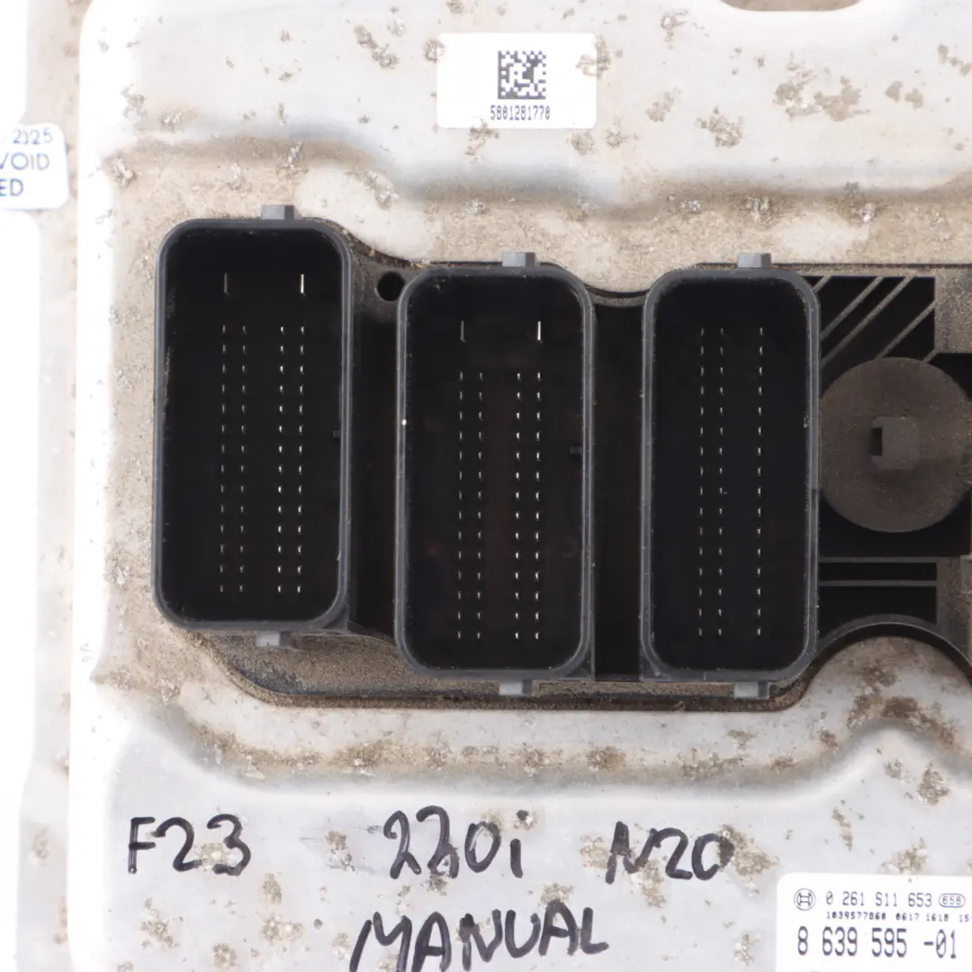 N20 ECU DME Engine Control Unit Module 8617551 Manual to BMW F20 F23 220i Petrol with Part number 8639595 BMW F20 F23 220i Petrol N20 ECU DME Engine Control Unit Module 8617551 Manual - SKU 8639595-10 - Part number 8639595