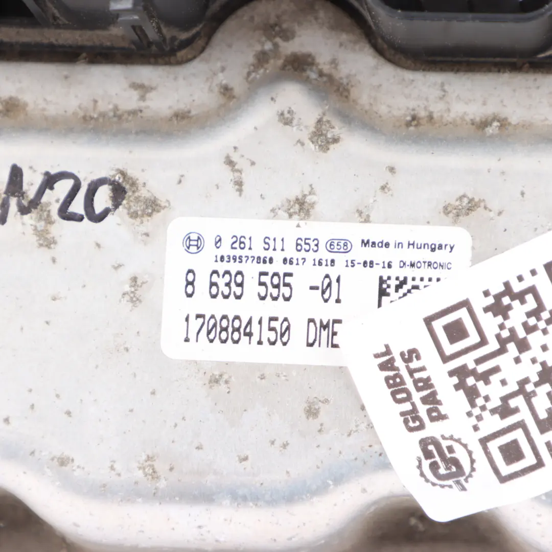 N20 ECU DME Engine Control Unit Module 8617551 Manual to BMW F20 F23 220i Petrol with Part number 8639595 BMW F20 F23 220i Petrol N20 ECU DME Engine Control Unit Module 8617551 Manual - SKU 8639595-10 - Part number 8639595