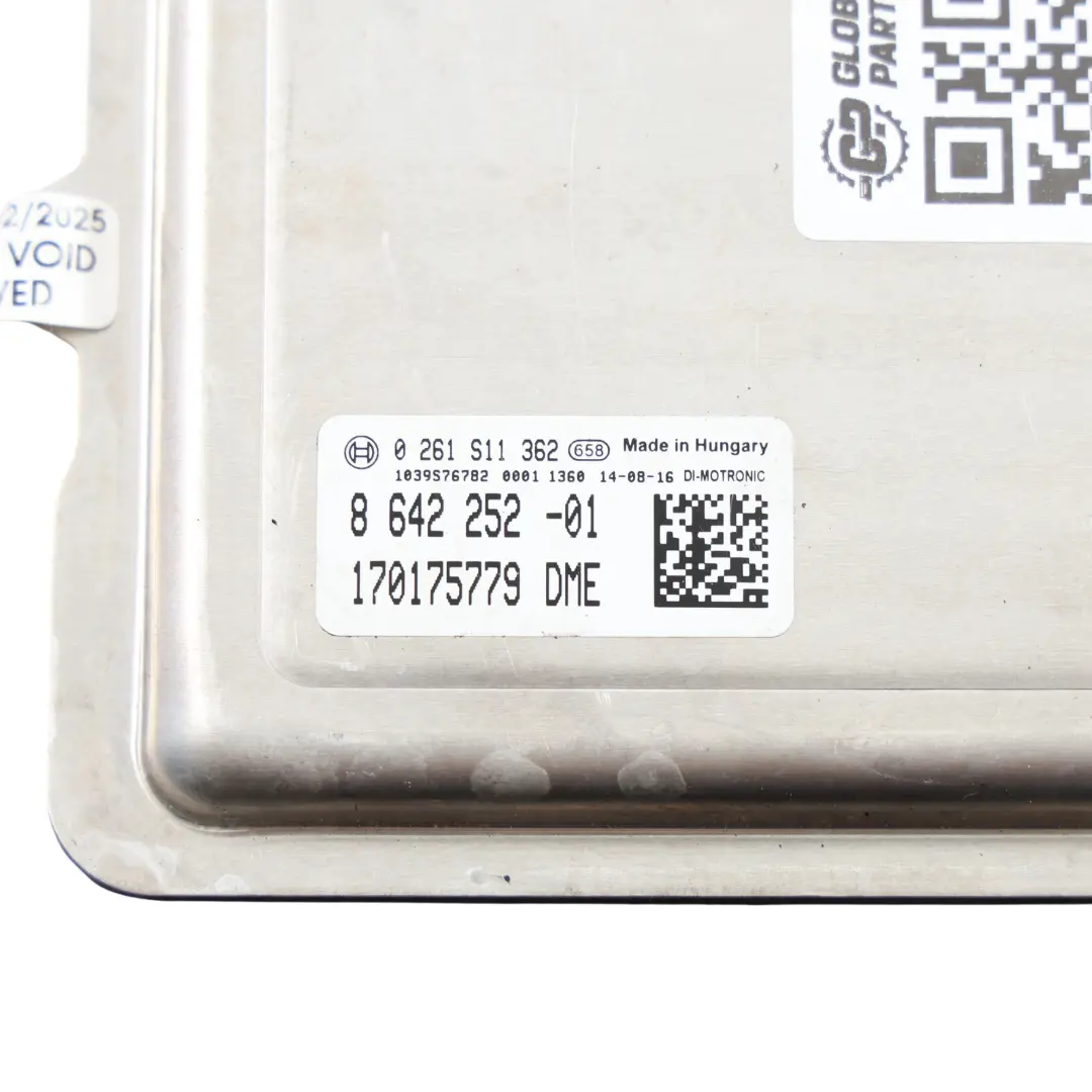 S55 431HP Modulo Unità Motore ECU DME Drivelogic per BMW F80 M3 F82 F83 M4 con numero di parte 8642252 BMW F80 M3 F82 F83 M4 S55 431HP Modulo Unità Motore ECU DME Drivelogic - SKU 8642252 - Numero di parte 8642252