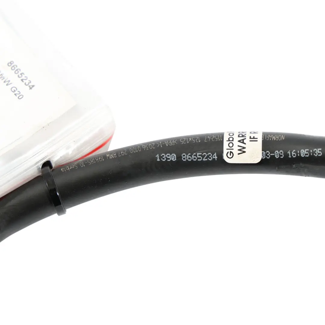 BMW G20 Petrol Engine Fuel Tank Vacuum Breather Line Hose Tube Pipe - SKU 8665234 - Part number 8665234