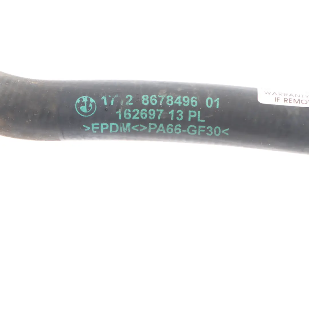 Water Pipe BMW G11 G12 G30 G31 G32 GT Coolant Hose Line to with Part number 8678496 Water Pipe BMW G11 G12 G30 G31 G32 GT Coolant Hose Line - SKU 8678496 - Part number 8678496