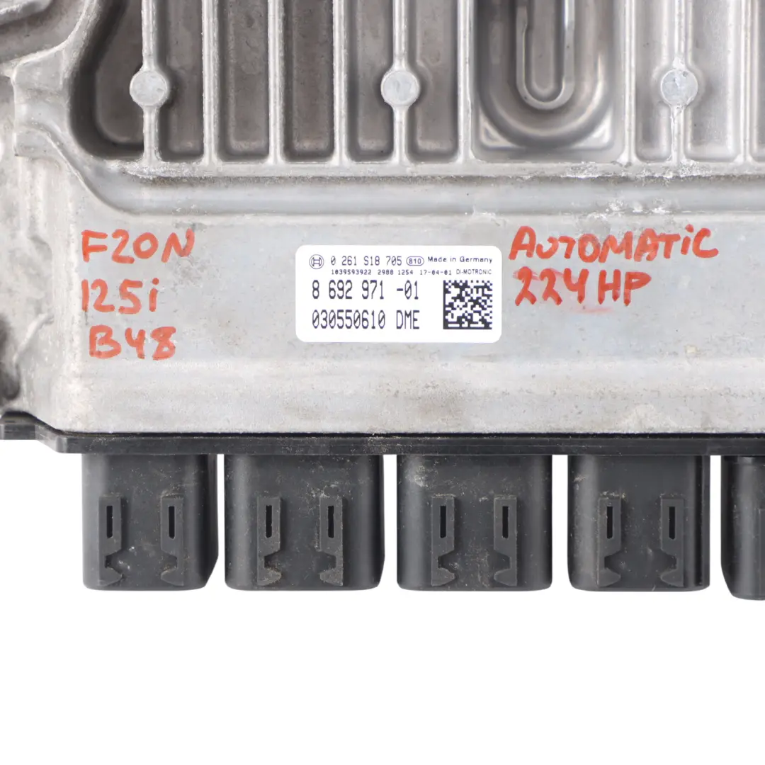 BMW F20 F30 F32 125i 325i 425i Petrol B48 224HP Engine Control ECU DME - SKU 8692971 - Part number 8692971