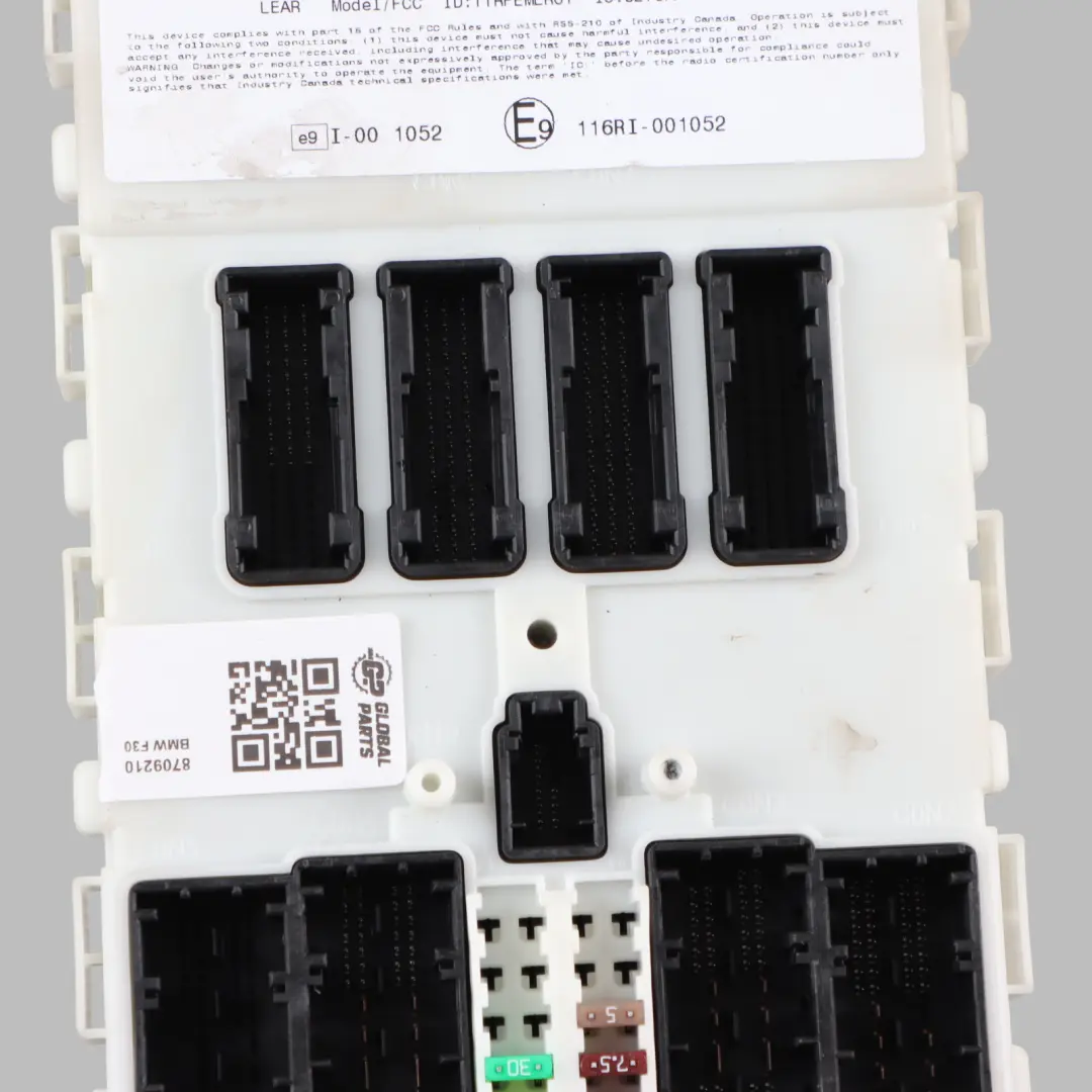 Body Control BMW F30 F35 F35 LCI BCM Body Comfort Module RL01 Unit BCM to with Part number 8709210 Body Control BMW F30 F35 F35 LCI BCM Body Comfort Module RL01 Unit BCM - SKU 8709210 - Part number 8709210