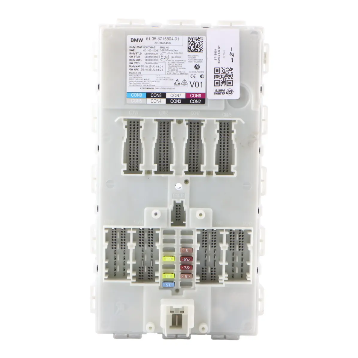 BMW GT G32 ECU Módulo De Unidad De Confort BDC 8715804