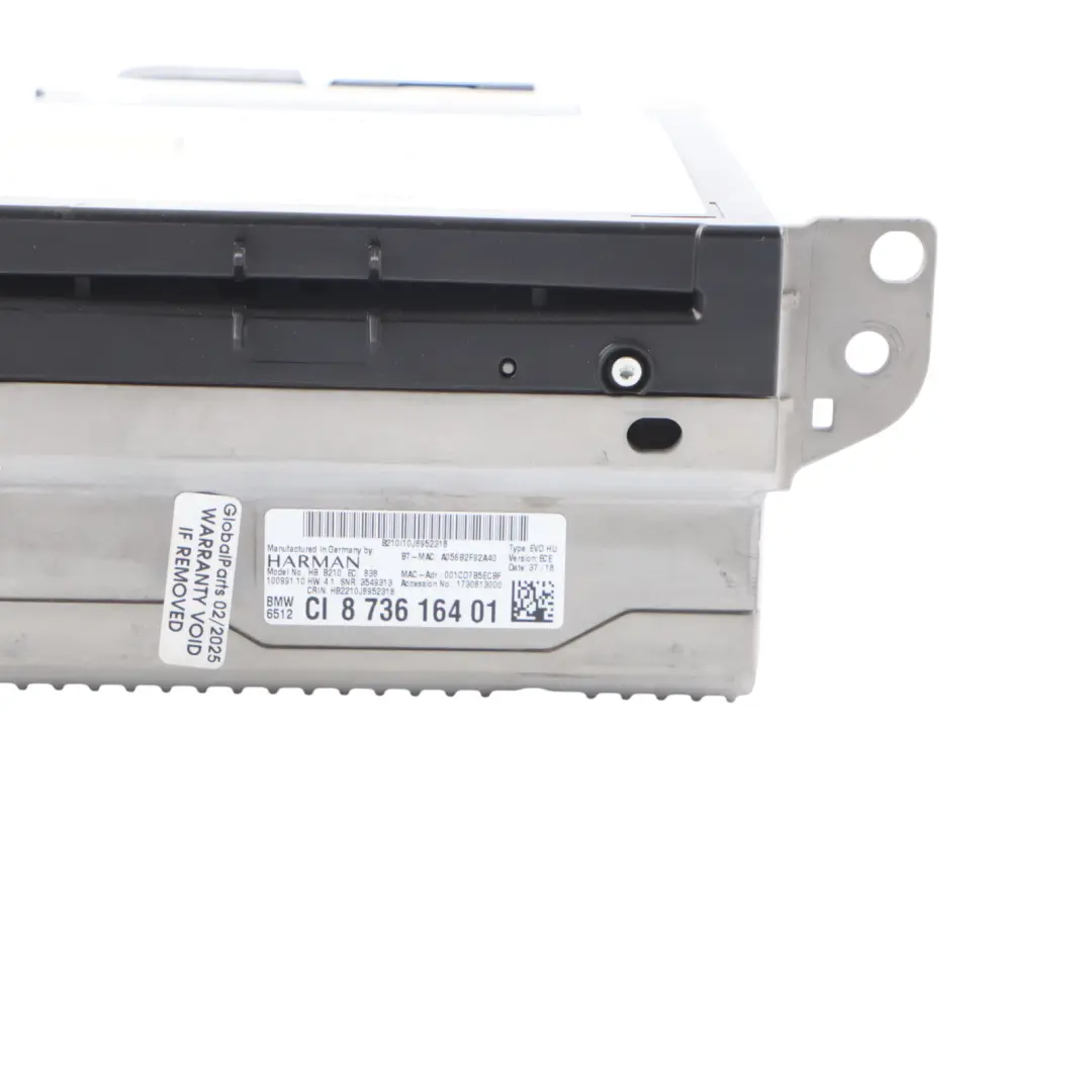 BMW G32 Navigation Sat Navi Control MMM Multimedia Radio CD Head Unit - SKU 8736164 - Part number 8736164