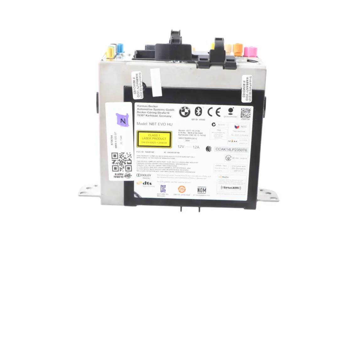BMW G32 Navigation Sat Navi Control MMM Multimedia Radio CD Head Unit - SKU 8736164 - Part number 8736164