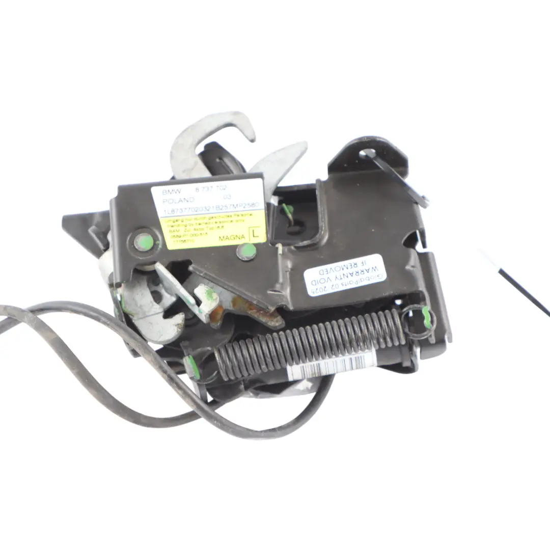 Bonnet Lock BMW X2 F39 X1 Front Pedestrian Protection Hood Left N/S to with Part number 8737702 Bonnet Lock BMW X2 F39 X1 Front Pedestrian Protection Hood Left N/S - SKU 8737702 - Part number 8737702