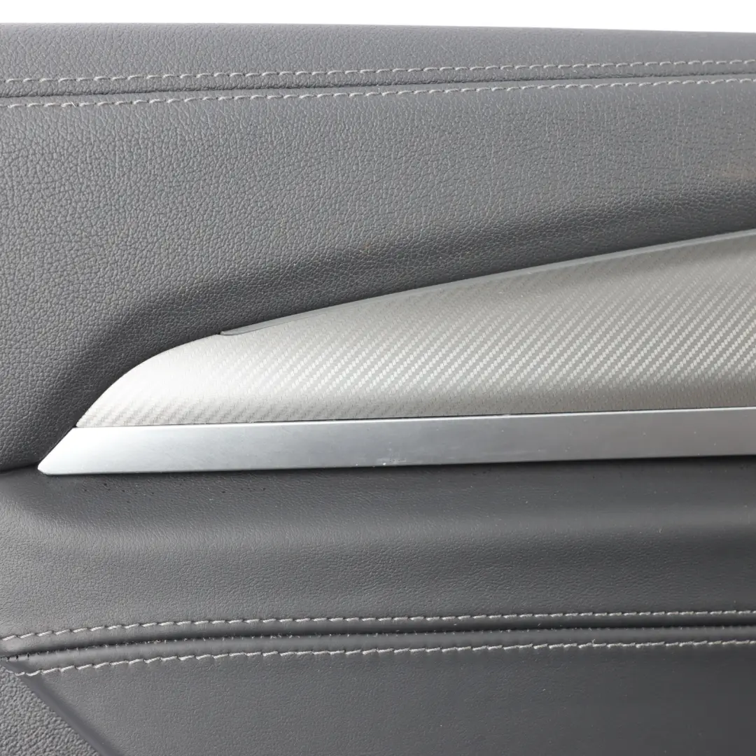 BMW X4M F98 Door Card Panel Trim Leather Merino Black Rear Left N/S - SKU 8747057-1 - Part number 8747057