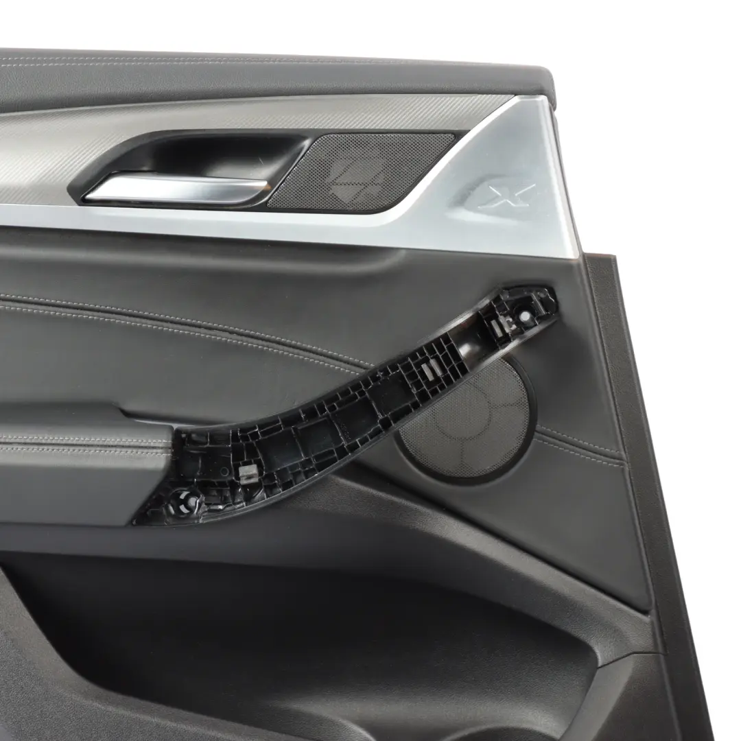 X4M F98 Door Card Panel Trim Leather Merino Black Rear Left N/S to BMW with Part number 8747057 BMW X4M F98 Door Card Panel Trim Leather Merino Black Rear Left N/S - SKU 8747057-1 - Part number 8747057