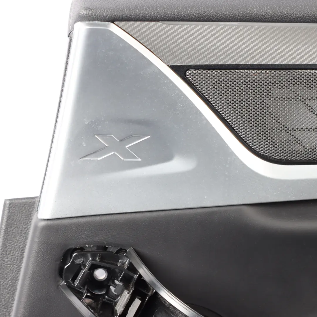 BMW X4M F98 Door Card Panel Trim Leather Merino Black Rear Right O/S - SKU 8747058-1 - Part number 8747058