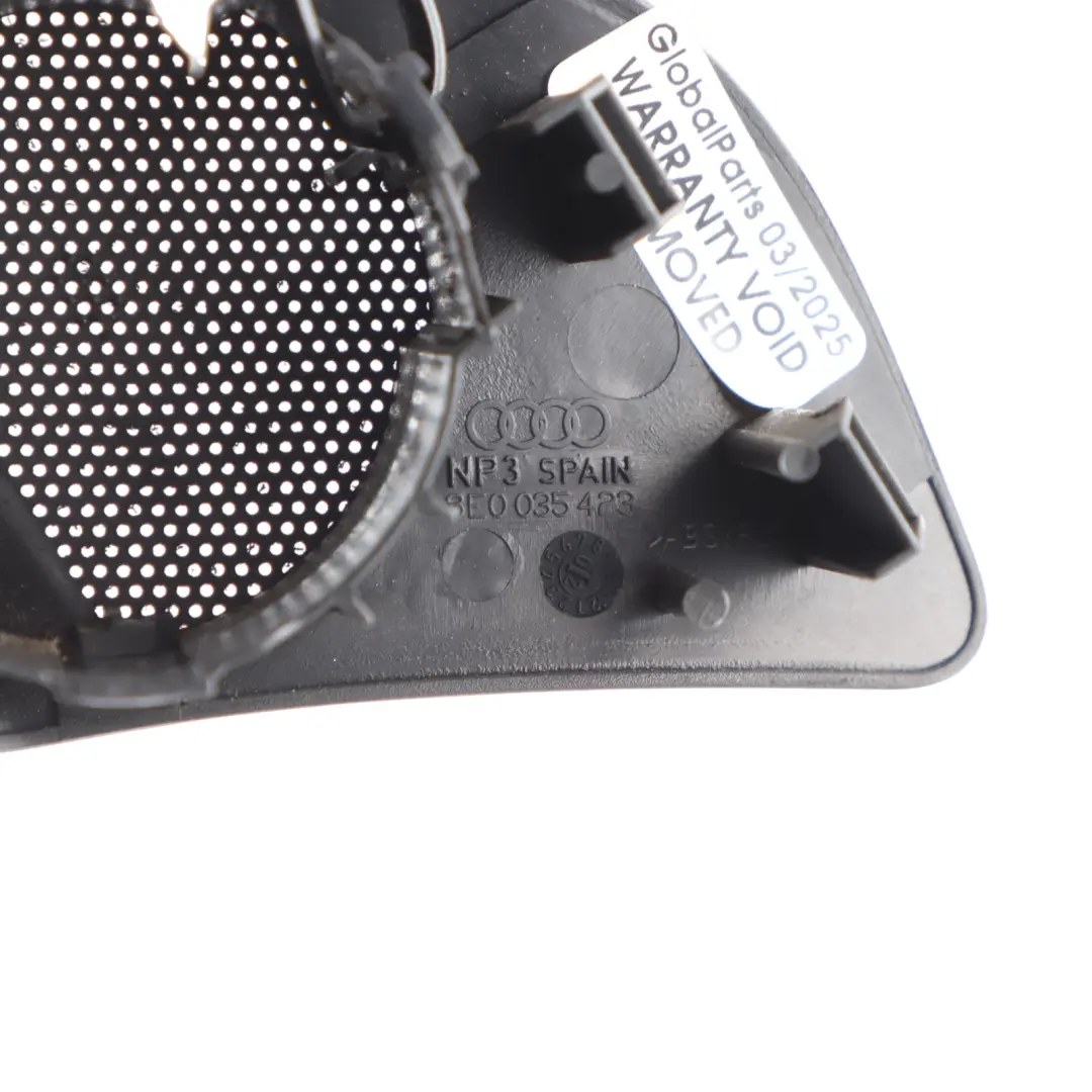 Tweeter Speaker Cover Door Front Left N/S Trim Black to Audi A4 B6 with Part number 8E0035423 Audi A4 B6 Tweeter Speaker Cover Door Front Left N/S Trim Black - SKU 8E0035423 - Part number 8E0035423