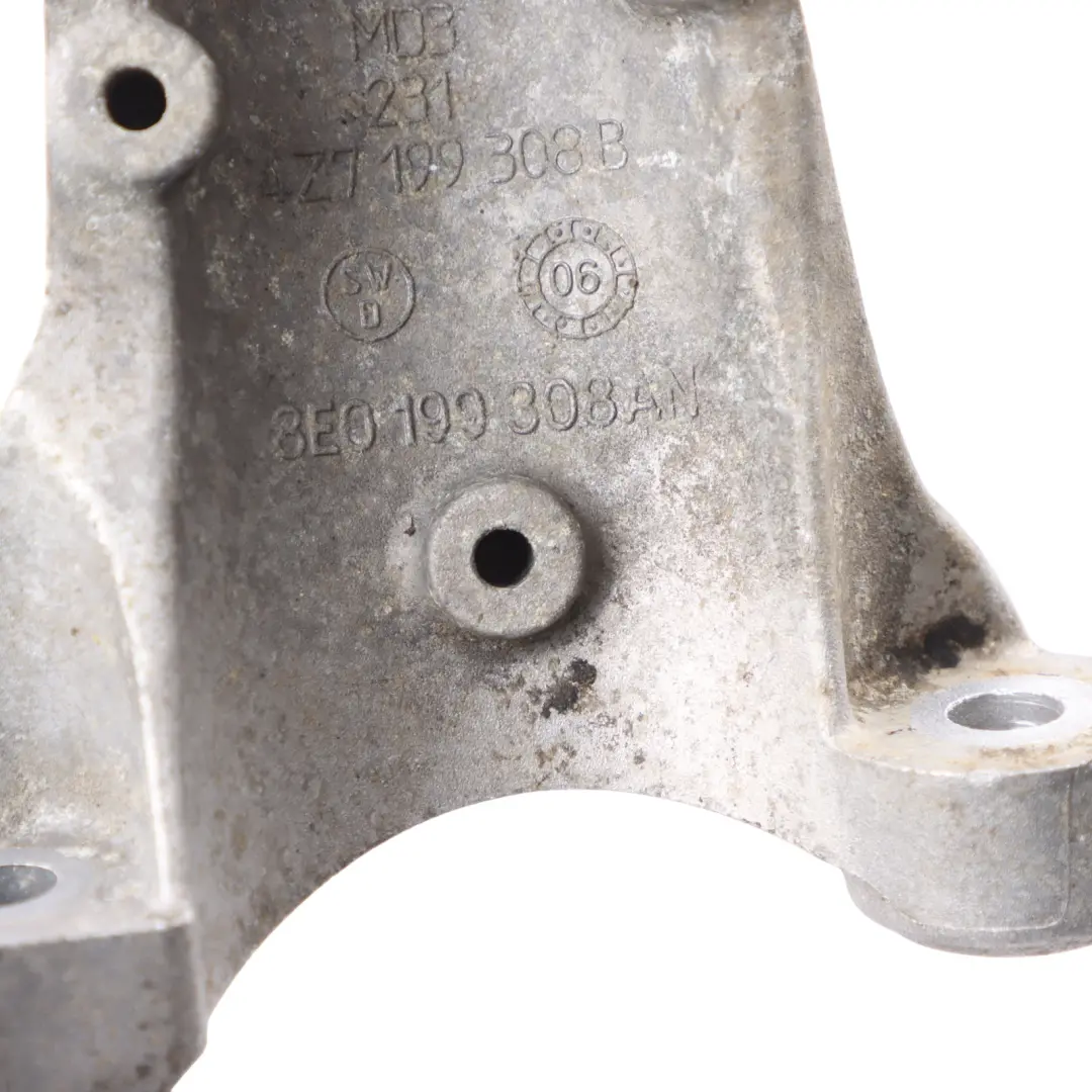 Mount Bracket Right O/S to Audi A4 B7 2.0 2.0 TFSI Engine with Part number 8E0199308A Audi A4 B7 2.0 2.0 TFSI Engine Mount Bracket Right O/S - SKU 8E0199308A - Part number 8E0199308A